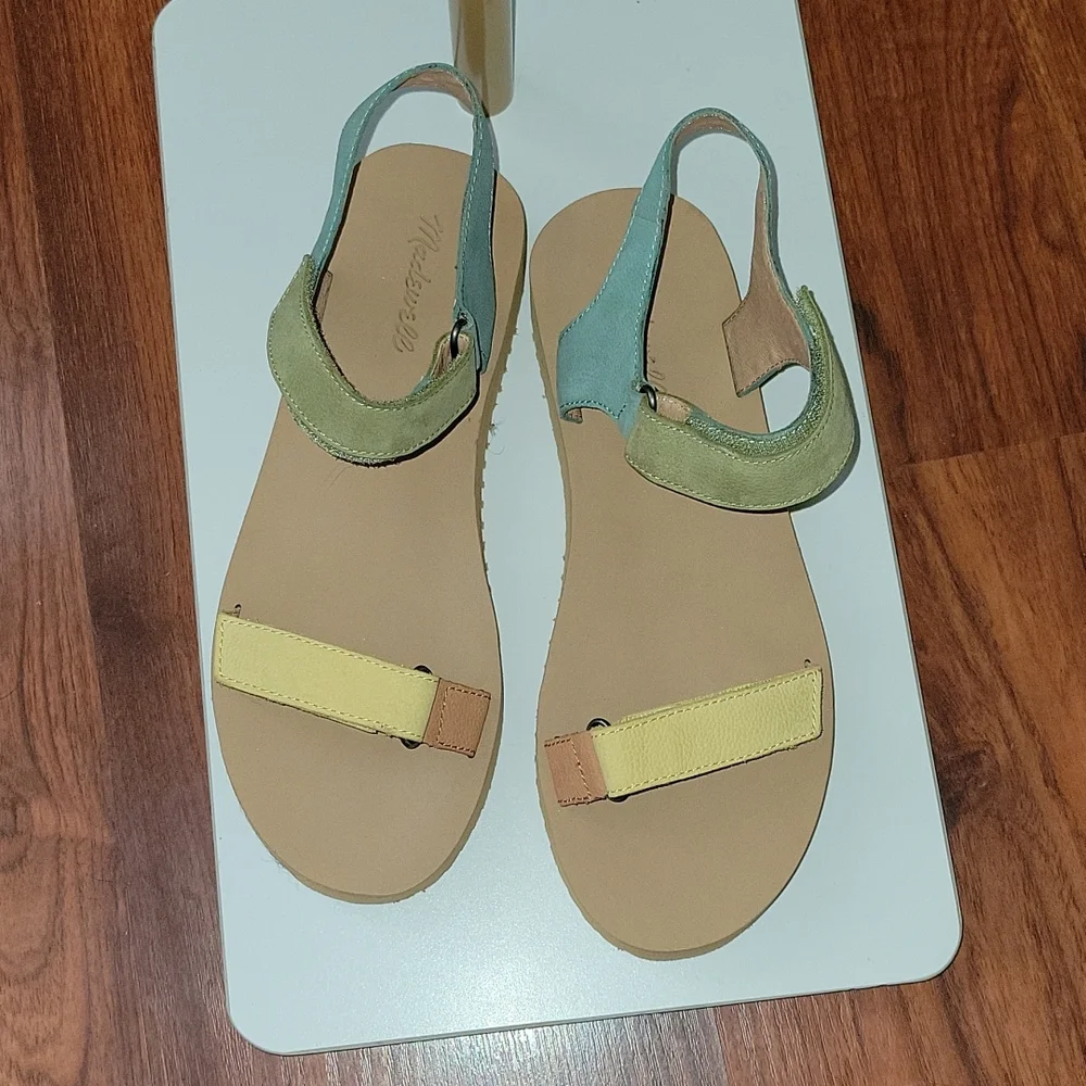 Madewell The Maggie Leather Platform Sandal Size 9